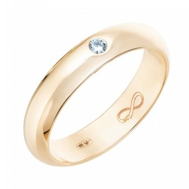 Обручальное кольцо R01-WED-00015-М12723 - Ювелирный бренд Московский ювелирный завод