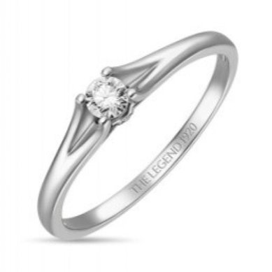 Помолвочное кольцо R01-SL06-015-G2-М12733 - Ювелирный бренд Московский ювелирный завод